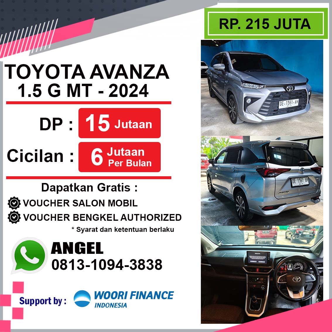 MOBIL BEKAS AVANZA 1.5 G M/T
